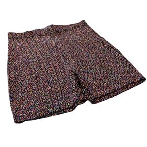 Y2K One by One stretchy sparkly bike shorts hot pants. Small Medium